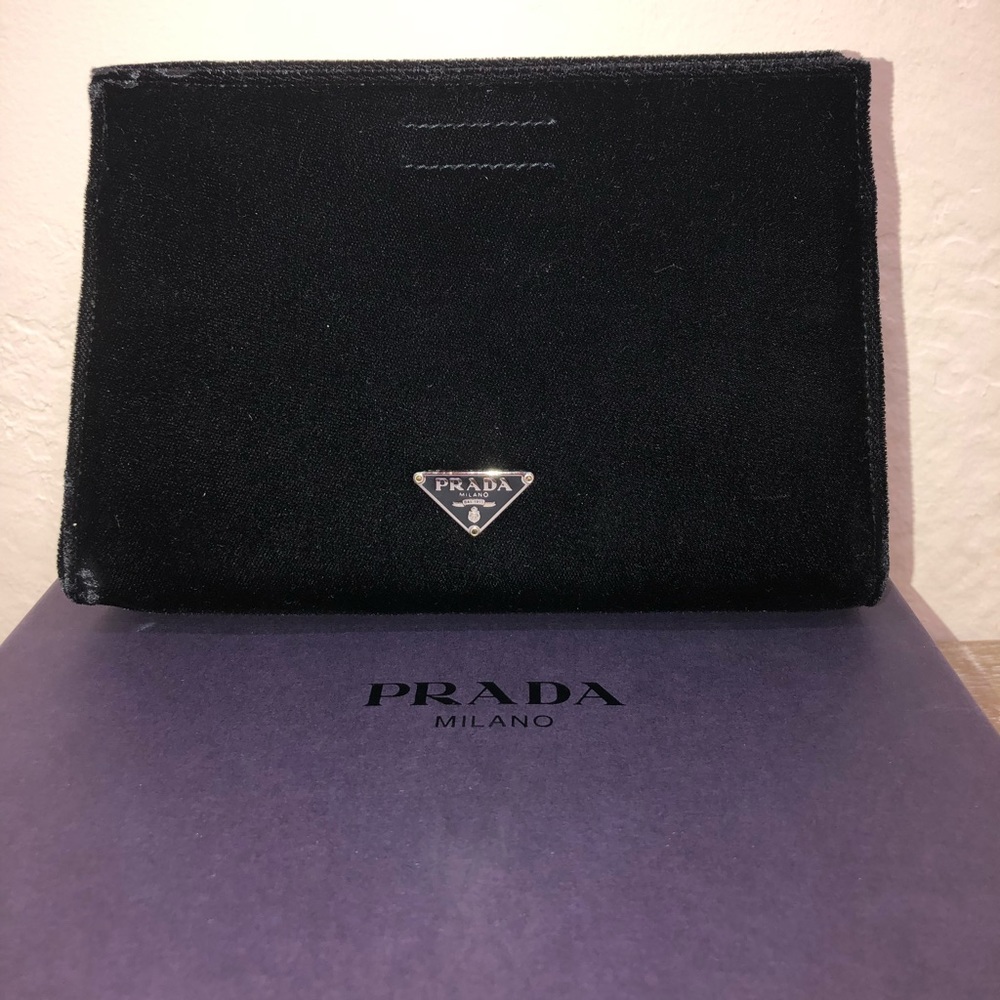 Prada Velvet Clutch